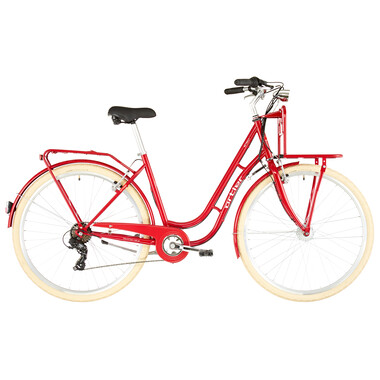 Bicicleta de paseo ORTLER DETROIT CARGO 6V WAVE Acero Rojo 2023 0